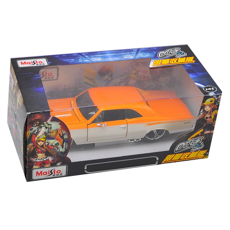1/24 игрушка для мальчика литая модель автомобиля коллекционный автомобиль подарок для детей 1:24 мышечные статические автомобили Chevrolet-Corvette-1966 SS396