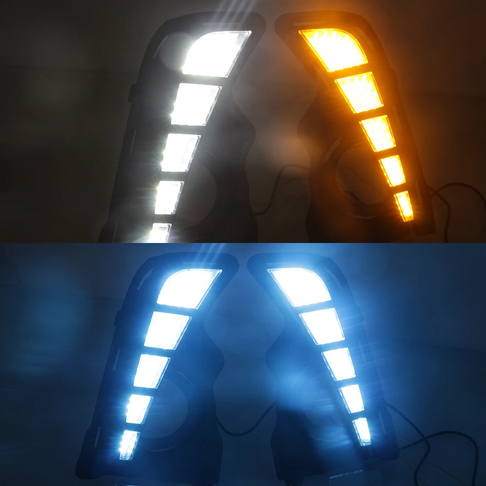 Автомобильная проблесковая 2 шт. светодиодные дневные ходовые огни светильник