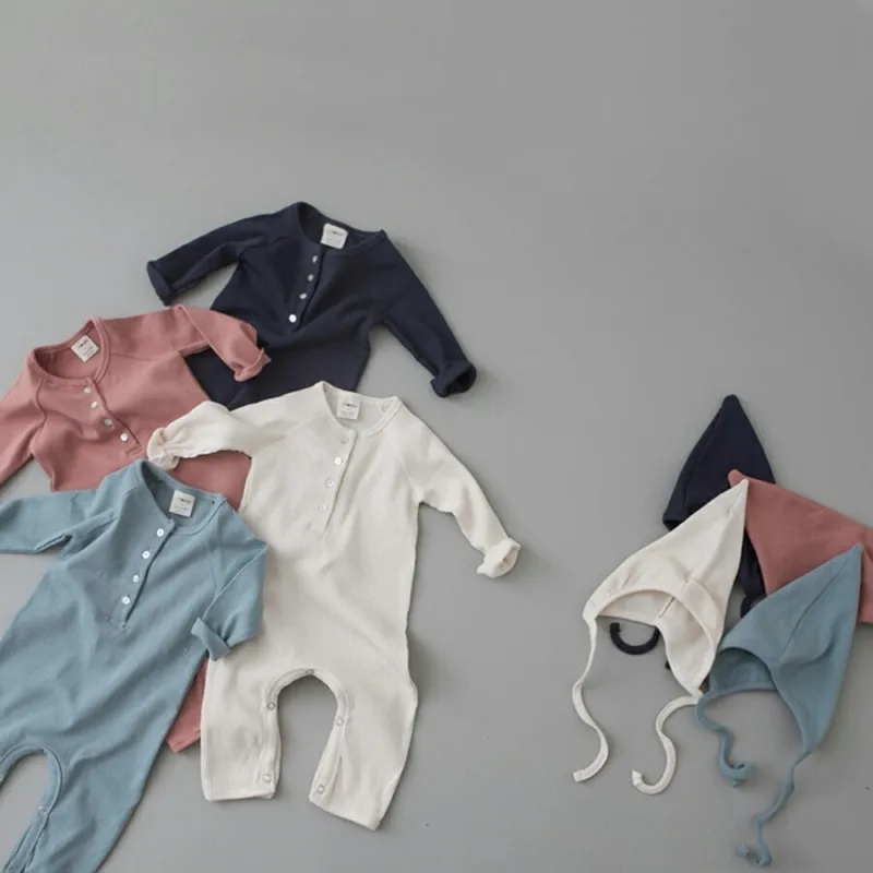 1952 для новорожденных комбинезоны детская одежда с длинными рукавами; сезон осень-зима цельная Одежда для маленьких мальчиков и девочек