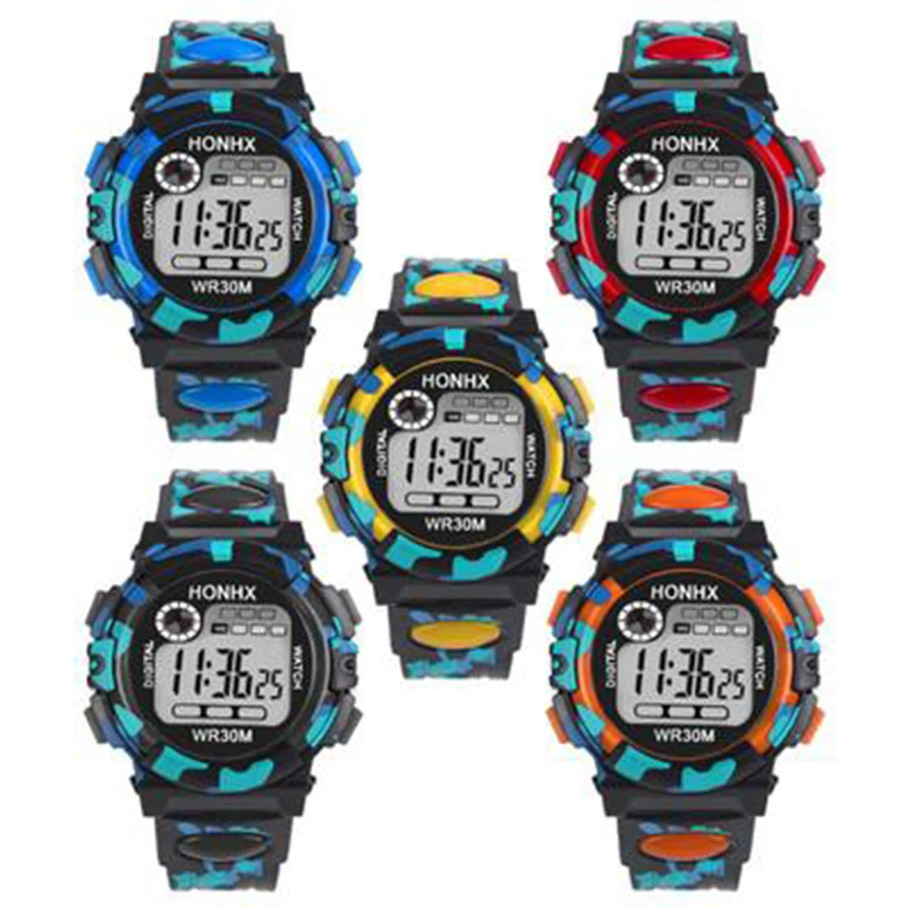 Multi-function LED Watch Kids Watches Boys Daily Life Waterproof Sports Watches Kids Digital Waristwatch Childrens Watches