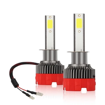

H1 LED Headlight Bulbs 12000Lm 6000K Bright All-In-One Conversion Kit 360 Degree Adjustable Beam Angle