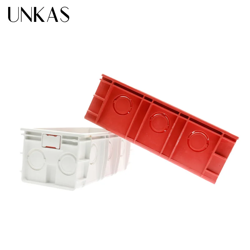 Internal Mounting Box Back Cassette for Wall Light Touch Switch and USB Socket 144mm*67.5mm
