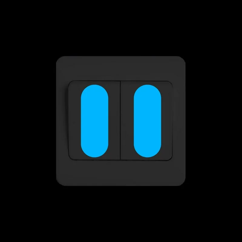 Наклейка для кнопки переключателя светящаяся световая полоса ночная подсветка