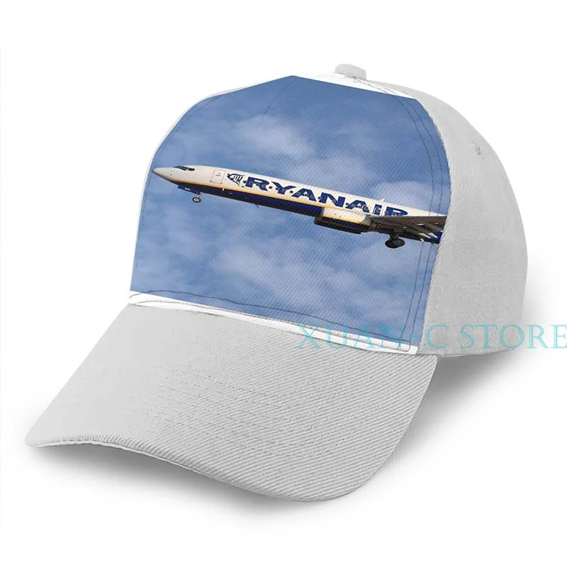 Ryanair Boeing 737-8AS баскетбольная Кепка(2) мужская и женская модная черная шляпа унисекс с принтом - Цвет: Gray