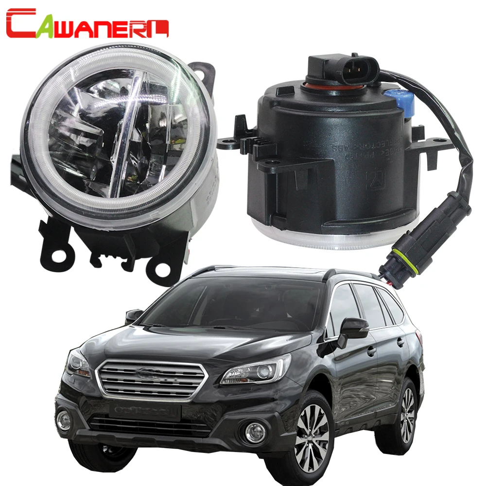 

Cawanerl 2 Pieces Car 4000LM LED Bulb H11 Fog Light + Angel Eye Daytime Running Light DRL 12V For Subaru Outback 2010 2011 2012