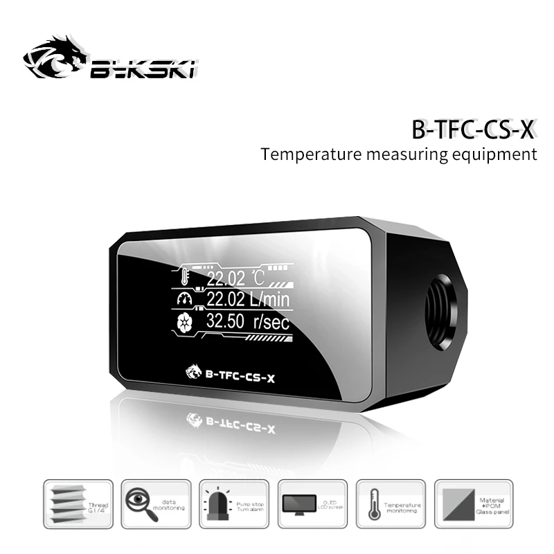 BTFCCSX Digital OLED Display Flowmeter Water Cooling System Real