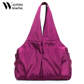 

Large Capacity Nylon Shoulder Bags For Women New Casual Shopping Handbag Waterproof Mommy Mother Tote Travel Bag High Quality