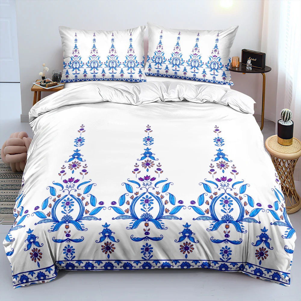 

3D Paisley Pattern Bed Linens Bohemian Style Bedding Sets Oriental Floral Comforter/Quilt/Duvet Cover King Queen Twin Bedspreads