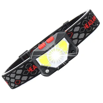 

Mini COB LED Headlamp 6 Modes Waterproof Headlight 100000Lm Motion Sensor For Outdoor Camping Night Fishing