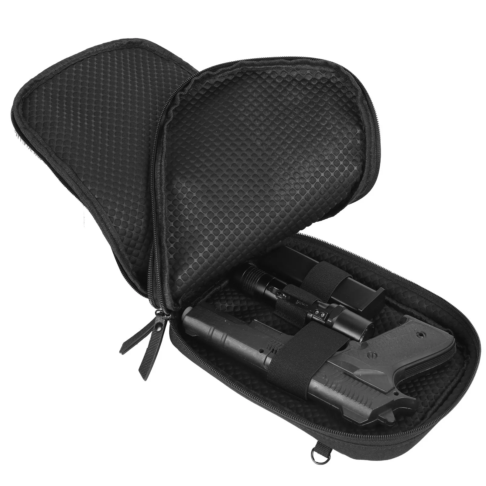 Coldre com Cinto Case de Proteção Bolsa para a Caça Arma Escondida Bolsa Tático Dupla-camada Pistola Militar Mag 8 Arma escondida bolsa tático dupla-camada pistola coldre