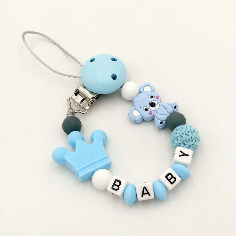 3 Unids/set, Clip De Chupete Personalizado Con Nombre, Cadena Para Chupete  Personalizada, Clips De Chupete De Silicona Personalizados, Sonajero Para R