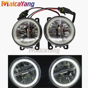 

2PCS Angel Eyes 90MM Round Bumper LED Fog Light For Mitsubishi Outlancer 12-16 Car Styling