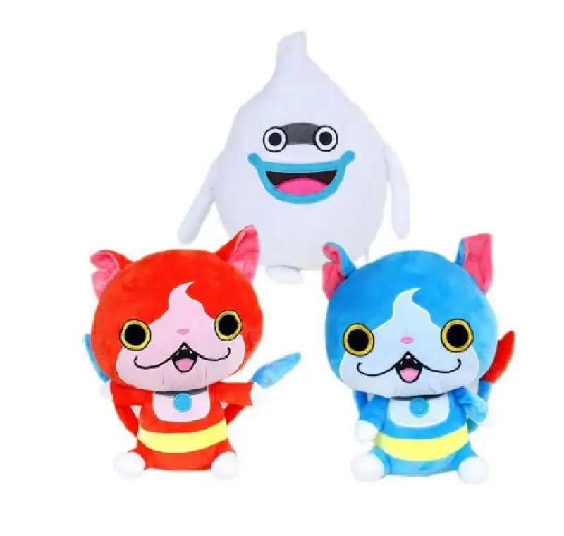 Милый Рождественский подарок 20 см Йо-Кай йокаи часы плюшевые игрушки Kawaii часы youkai Jibanyan Komasan шепот плюшевые игрушки детские подарки