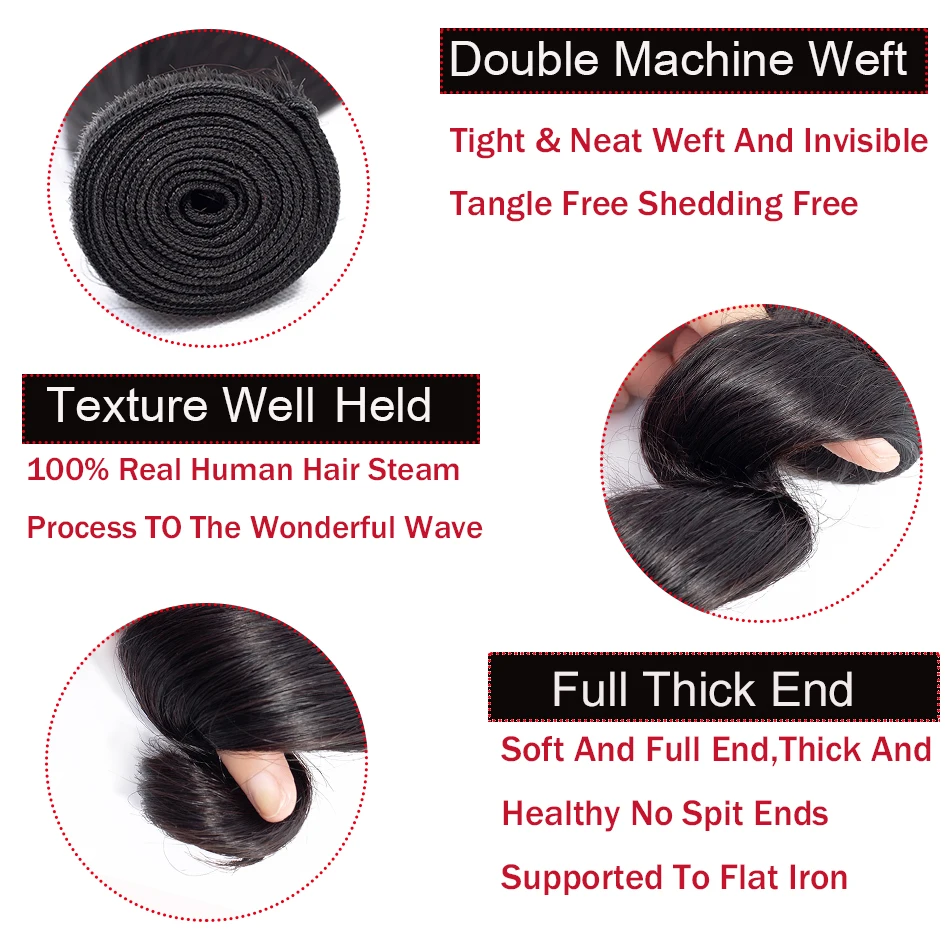 MOBOK-4PC-Lot-Human-Hair-Bundles-Weave-Natural-Color-Malaysia-Loose-Wave-Hair-8-26-Inch