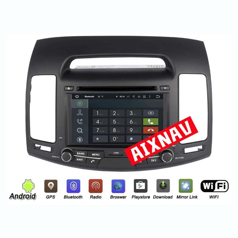 Clearance Touch Screen Bluetooth Rear View Camera Dispaly Car GPS Navigation System for Hyundai Elantra Truck Audio DVD Player Auto Radio 3
