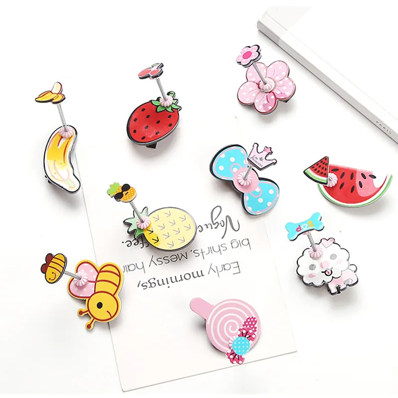 [Ai Qi] Южная Корея детские заколки для девочек весна зажим милый головной убор Зажим для головы маленькие аксессуары-зажимы для волос H0173