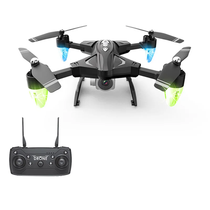 Радиоуправляемый вертолет Дрон Hd Wifi Fpv селфи Дрон Профессиональный складной Квадрокоптер 20 минут батарея Fly - Цвет: 480P