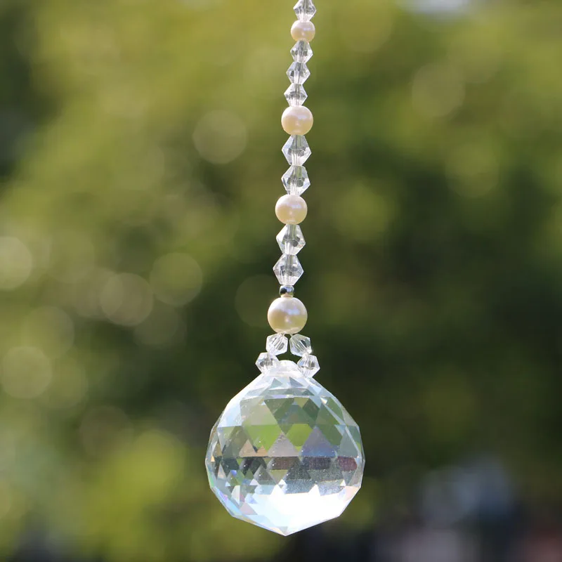 1 шт. гирлянда чакра спектры Висячие Радуга Кристалл Suncatcher шар Призма подвеска свадебный автомобиль Декор