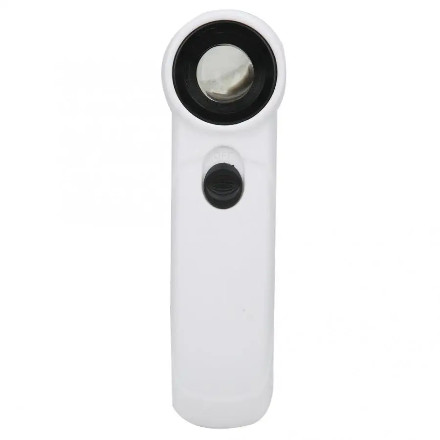 45X Jewelry Magnifier Handheld Magnifier Loupe with LED Light Magnifying Glass for Identifying Jewelry