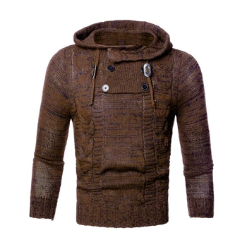 

JODIMITTY, Otoño Invierno, suéteres con capucha para Hombre, suéteres de algodón para Hombre, Jersey Casual de moda de color gri