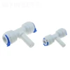 Reverse Osmosis 1/4 3/8 Hose Connection Quick Coupling 1/4 3/8 Stem L Straight Tee RO Water Aquarium Plastic Joint Pipe Fitting ► Photo 3/5