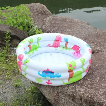 

Baby Swimming Ring Inflatable Infant Floating Summer Animal Printed Portable Inflatable Baby Swimming Pool PVC Indoor Outdoor