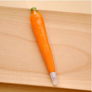 carrot Kawaii, магнитная шариковая ручка с изображением Чили, морковки, яблока, фруктов, милая стационарная вещь, канцелярские принадлежности для офиса, школы, наклейки на холодильник, аксессуары, Bts - Цвет: carrot