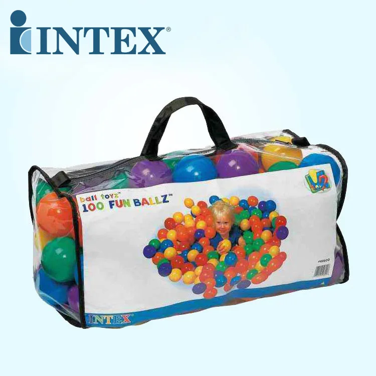 INTEX 49600 детский бассейн с океаном, мяч с мультипликационным принтом, бассейн с мячом, бассейн с мячом, толстый красочный мяч