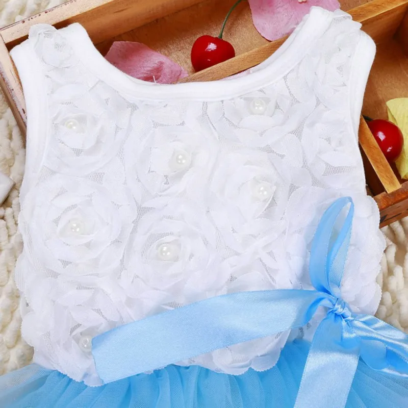 WEIXINBUY/комплект летней одежды из 2 предметов для маленьких девочек; футболка+ фатиновая юбка; костюмы; вечерние платья принцессы на День рождения; Vestidos; платье для девочек
