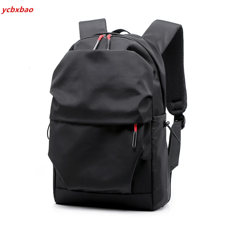 

New Men Backpack for 15.0 Inches Laptop Back Pack Large Capacity Stundet Backpacks Pleated Casual Style Bag Water Repellent