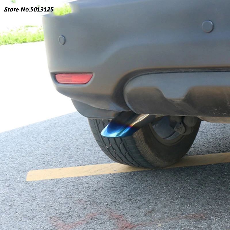 

Exhaust Muffler Tip Stainless Steel Pipe Chrome Trim Car Rear Tail Throat matte Trim For Nissan Qashqai J11 2016 2017 2018