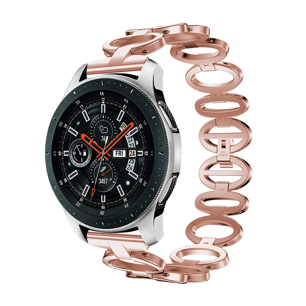 Роскошный сменный ремешок для часов из нержавеющей стали для samsung Galaxy Watch 46 мм, ремешок для наручных часов, 5 цветов, 19Nov05