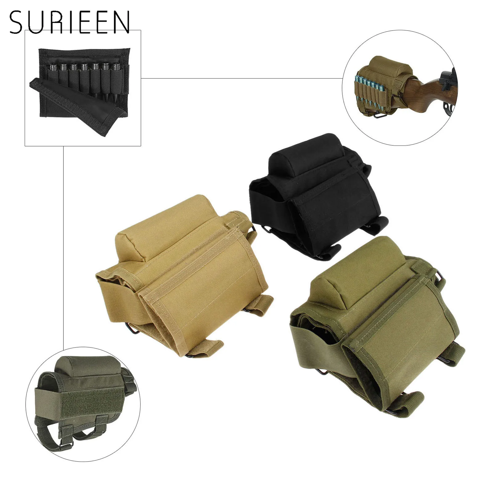 Держатель для тактической винтовки с 7 круглыми патронами Регулируемый Чехол Winmag