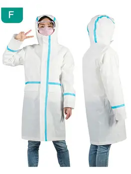 

High Quality Disposable Protective Suits Waterproof Anti-droplet Hooded Isolation Clothing Overalls Splashproof Protective Suits