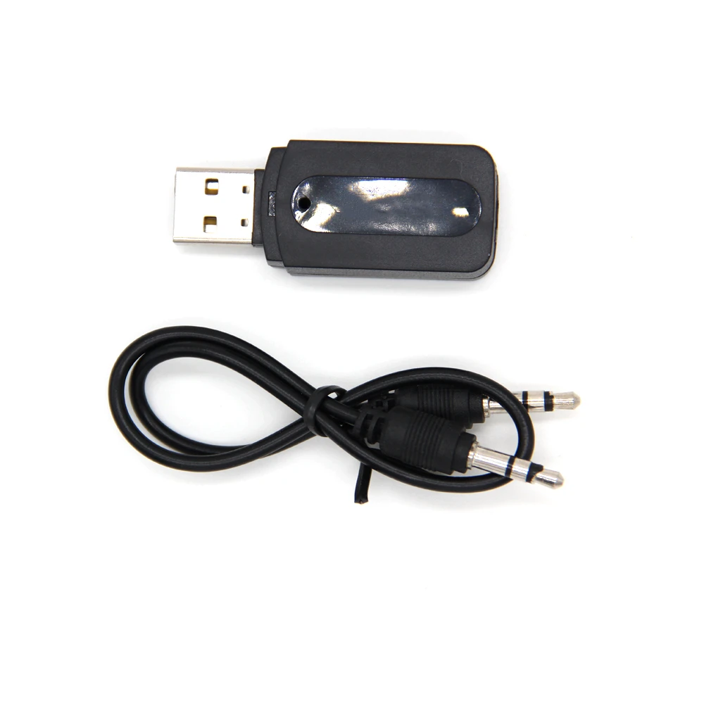 USB Wireless Bluetooth-compatible Music Audio Receiver Adapter 3.5mm Jack Cable for Car Iphone music | Электроника