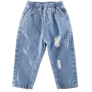 

2 3 4 5 6 Years Toddler Boys Jeans Spring Autumn Korean Fashion Denim Pants for Boys Kids Trousers 2020 High Quality Baby Pants