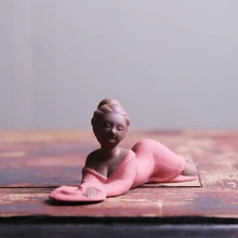 Yixing zisha чайная статуя для домашних животных, маленький размер, Фиолетовый Глиняный чайный игровой держатель для палочек для еды, горшочек, держатель для кистей, распродажа