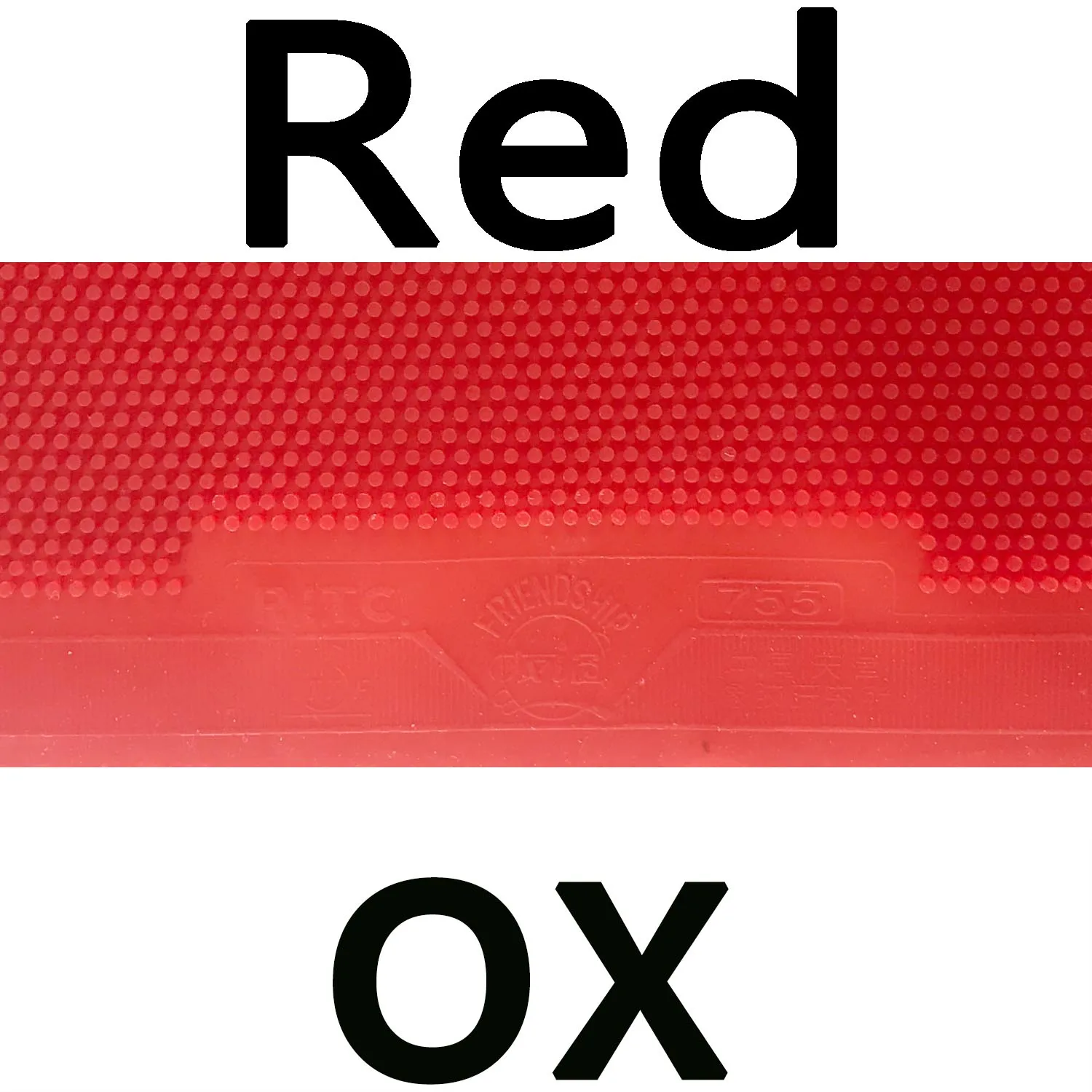 Red OX 729 755 длинный Pips-Out Настольный теннис Резина без губки - Цвет: Red OX