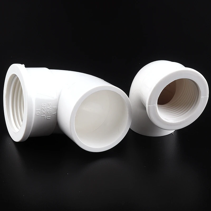 20~32mm Female Thread 90 Degree PVC Pipe Equal Connectors Garden Irrigation 1/2"~3/4" Reducing Elbow Joints Water Pipe Fittings