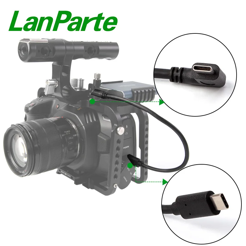 LanParte кабель usb type C для BMPCC 4K 6K Z cam для SSD для samsung SSD T5 для angelbird для wise