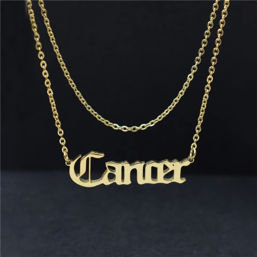 Астрологическое ожерелье с раком зодиака для женщин и мужчин подвески чокер