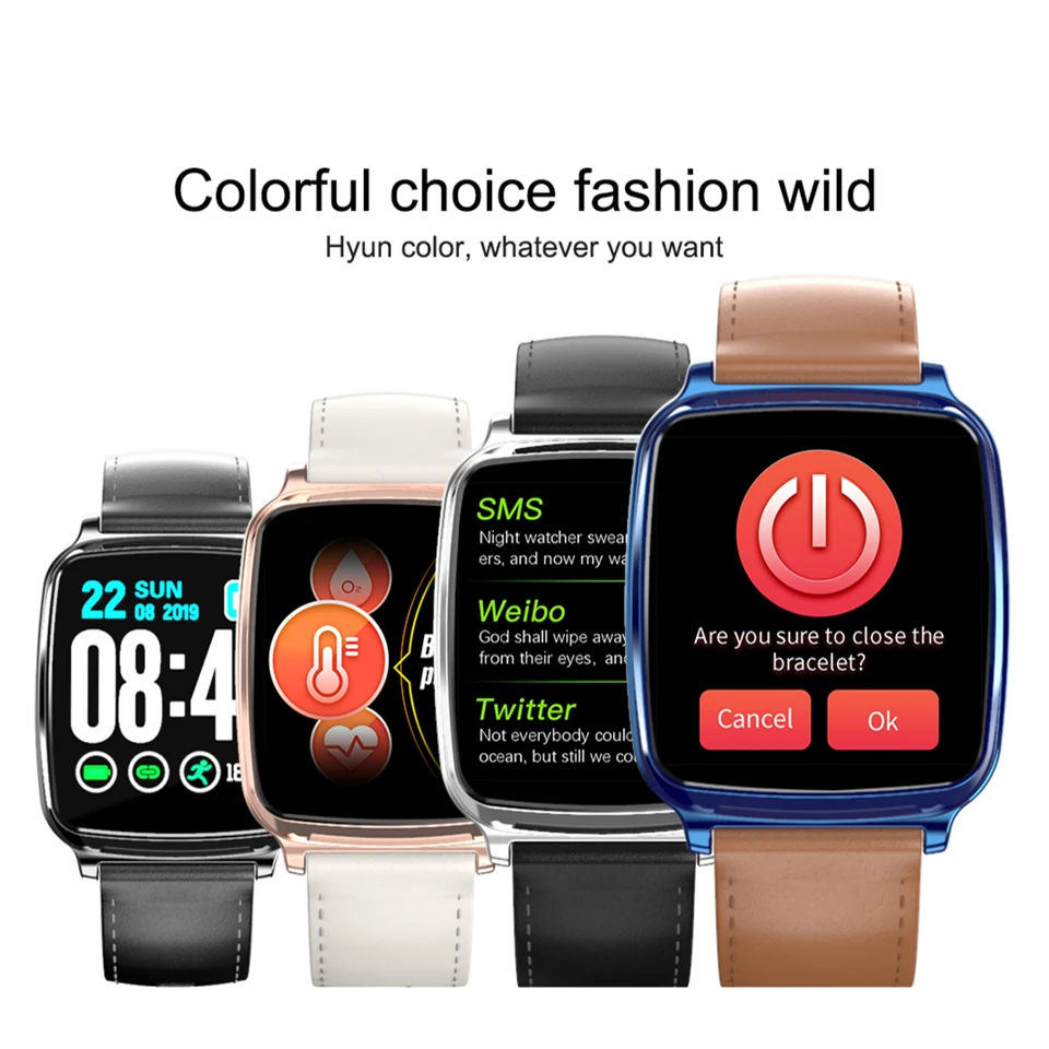 Smart wristband Full screen touch Heart Rate tracker blood pressure Monitor Smart Watch Fitness Bracelet Waterproof Sport band