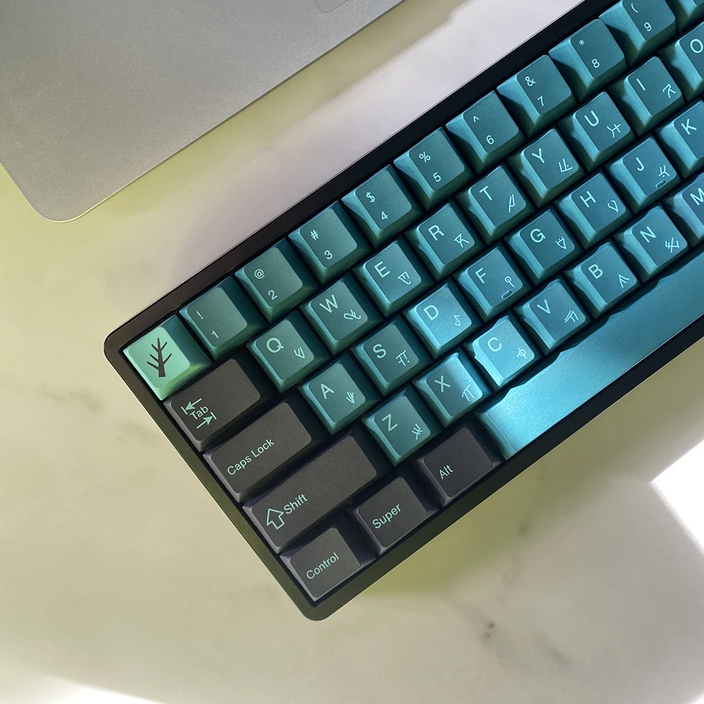 Terror Abaixo Tema Pbt Dye Subbed Keycap Teclado Mecânico Cereja Perfil Caps Chave mx Fl980 Interruptor Pbt Gkk 135 Chaves Set - Imagem 6