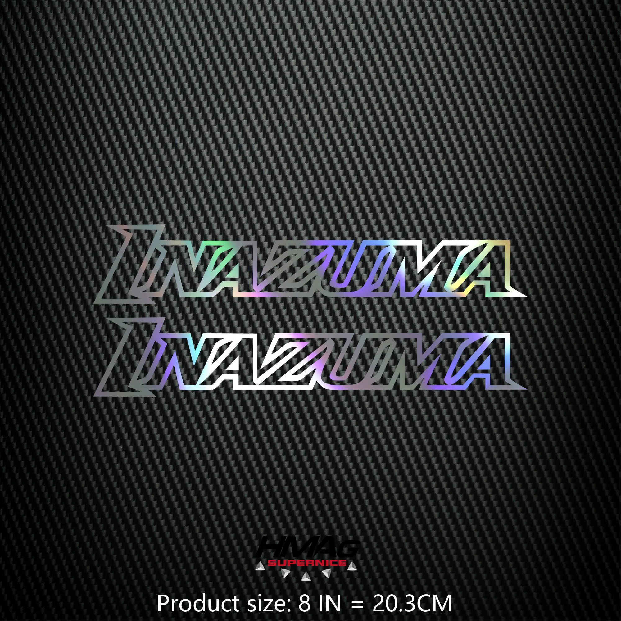 High Quality Motorcycle Reflective Laser Helmet Tank Pad Decoration Sticker Motorbike Decals 21CM 7in for Suzuki lnazuma inazuma