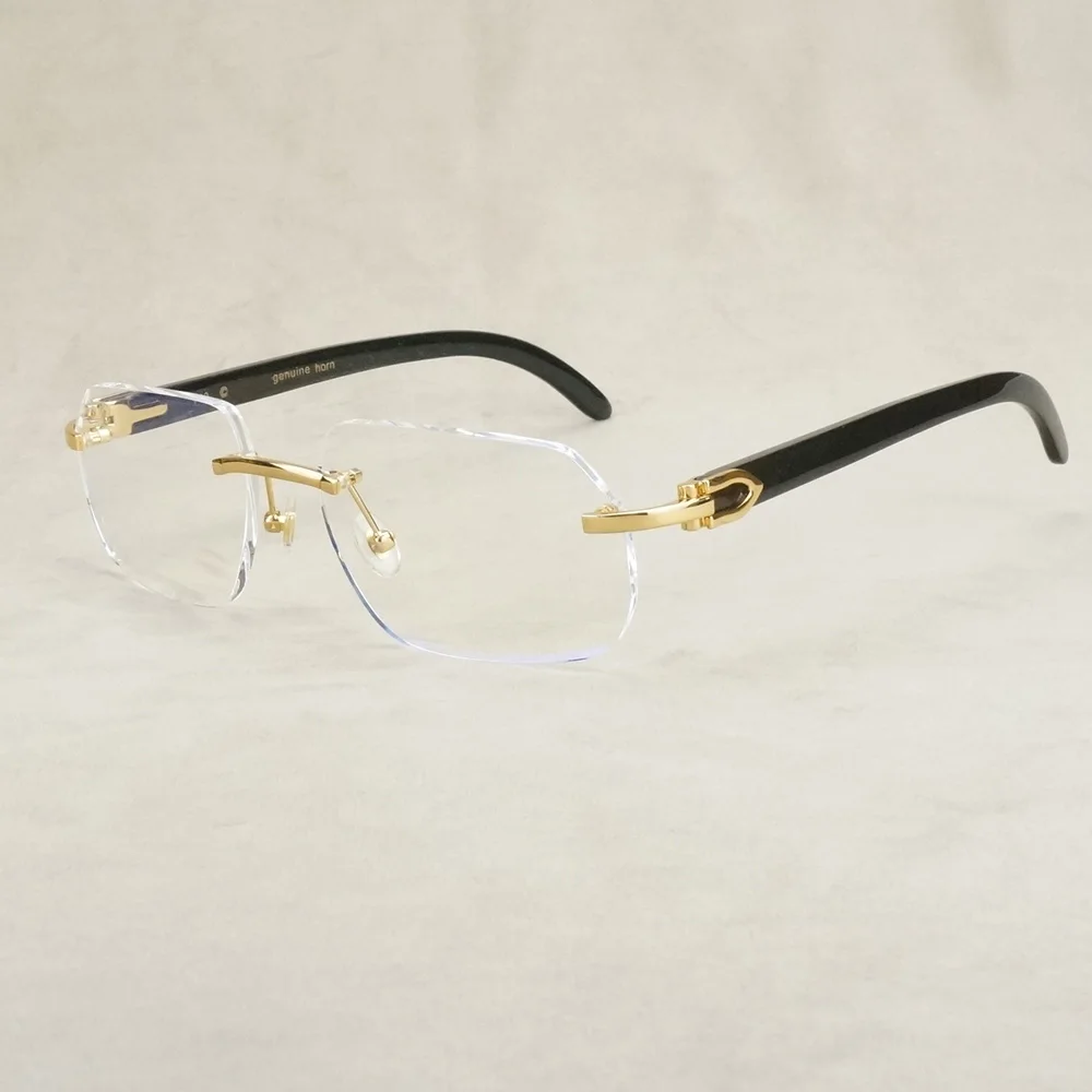 

Computer Glasses for Men Optical Glasses Frame for Women Buffalo Horn Eyeglasses Carter for Reading and Decoration for Office
