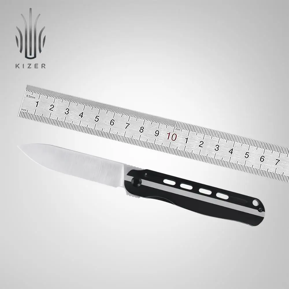 

Kizer Folding Knife Ki4567A1 Lätt Vind 2020 New Titanium Knife with Holes on Handle High Quality Outdoor Survival Tools