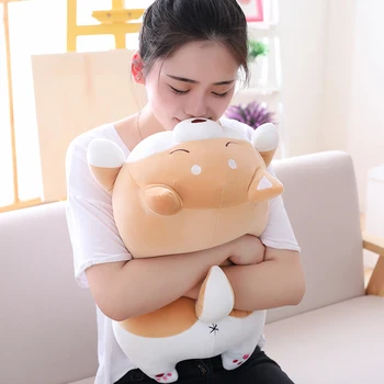 

Cute Corgi Dog doll pillow Shiba Inu plush toy holding sleeping doll Stuffed animal pillow gift for baby 40cm birthday gifts