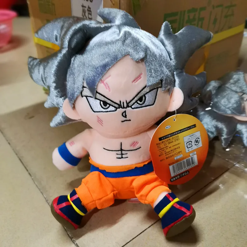 Dragon Ball Z Супер Saiyan Goku серебряные волосы " 20 см фигурка, плюшевая игрушка мягкие куклы Детский подарок