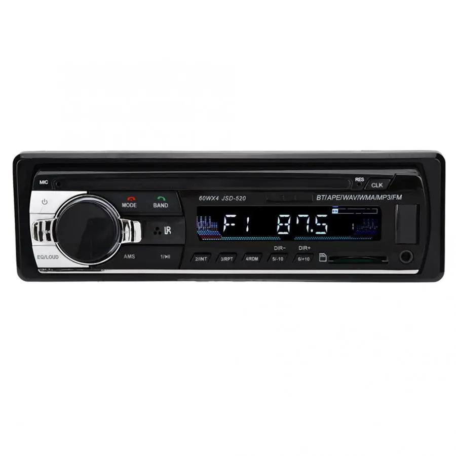 HIFI без потерь музыка Одношпиндельные Автомобильная Карточка Bluetooth MP3 радио плеер с AUX аудио вход Bluetooth автомобиля FM радио автомобиля MP3