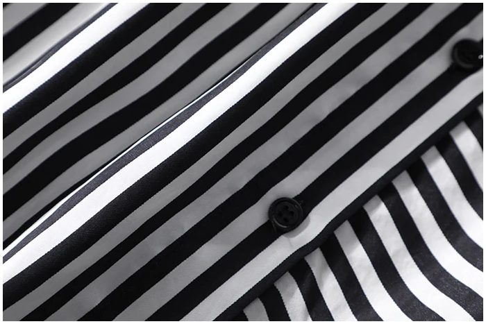 New trill with wind irregular stripes horn sleeve shirt long cardigan a8960